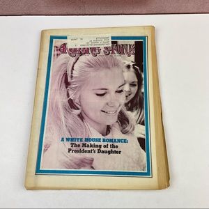 Vintage Rolling Stone Magazine Nixon Daughter White House Romance June 24, 1971